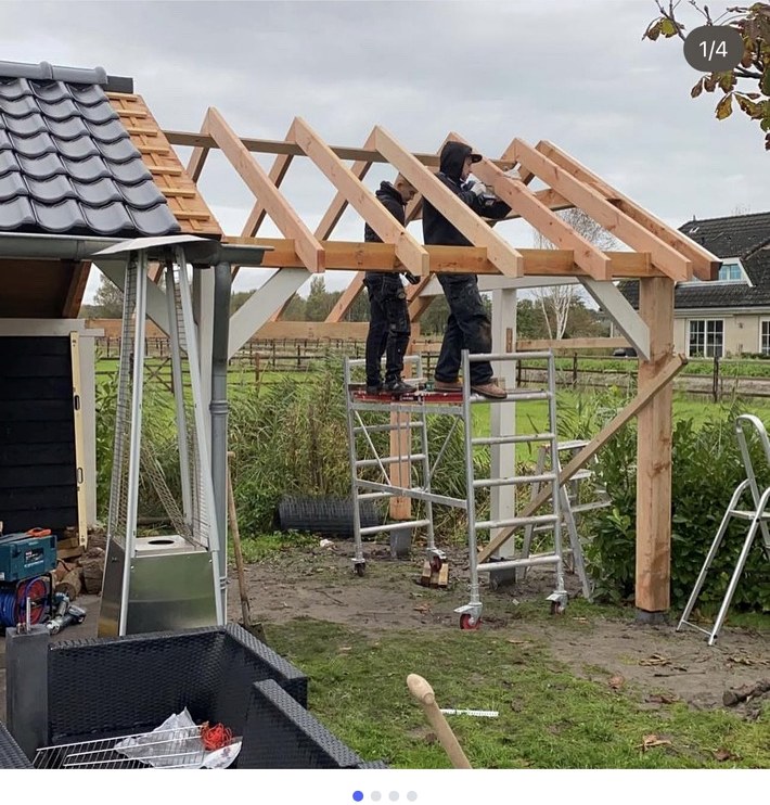 Uitbreiding overkapping – Rockanje – projectfoto 2